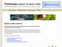 Tablet Screenshot of photoscape.cz